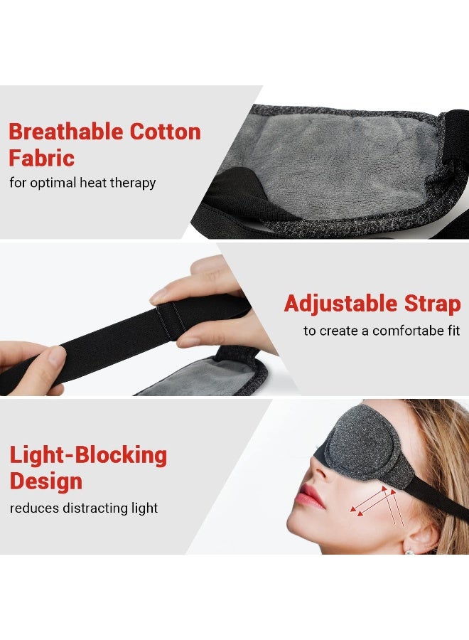 Dr. Prepare DR.PREPARE Heated Eye Mask, USB Eye Mask for Dry Eyes with Temperature & Timer Control, Earplugs, Warm Eye Compress Heating Pad for Sleep, Dry Eyes, Blepharitis, Dark Circles, MGD and Puffy Eyes - Image 5